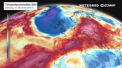 Die Luftmassen in rund 1,5 km Höhe sind nun deutlich kälter geworden!