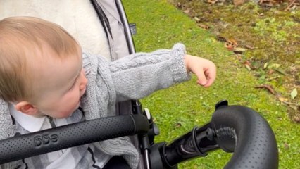 Cute Baby visiting the grave of grandma reacts strangely *Heartfelt Video*