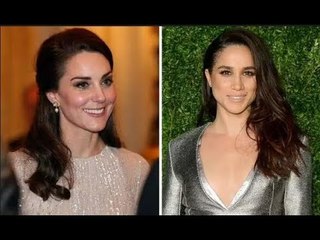 Meghan Markle e la principessa Kate indossavano abiti metallici ma erano molto diversi