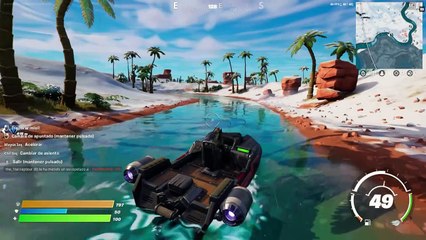 Recoge fragmentos de gemas en ríos mientras vas en un vehículo 2