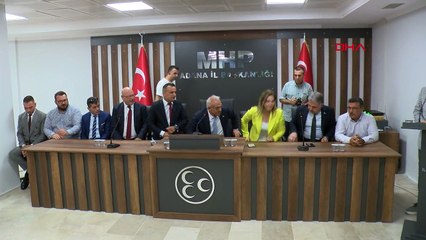 Adana'da Zafer Partisi'nden istifa edenler MHP'ye katıldı