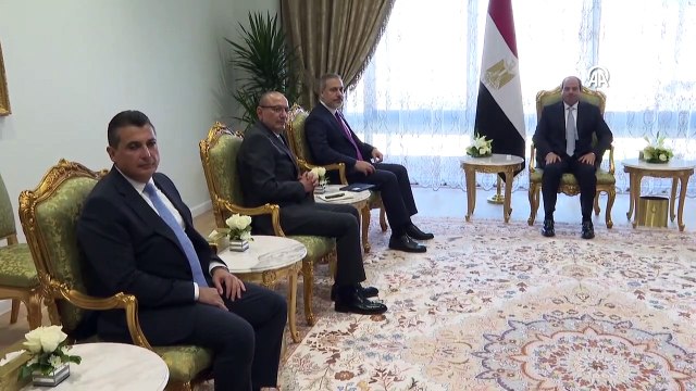 Masada tek konu başlığı vardı! Hakan Fidan, Mısır Cumhurbaşkanı Sisi ile görüştü