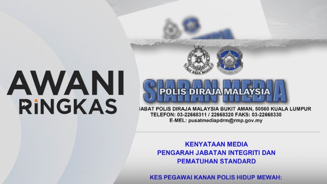 AWANI Ringkas: 'Polis mewah' disiasat | Banteras amalan kartel