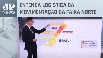 Moradores de Gaza seguem deslocamento ao sul após prazo dado por Israel; Fabrizio Neitzke explica