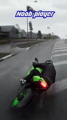 Noob vs pro player! ride 5 funny moment