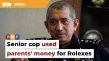 Senior cop bought Rolex watches using parents’ money, say police