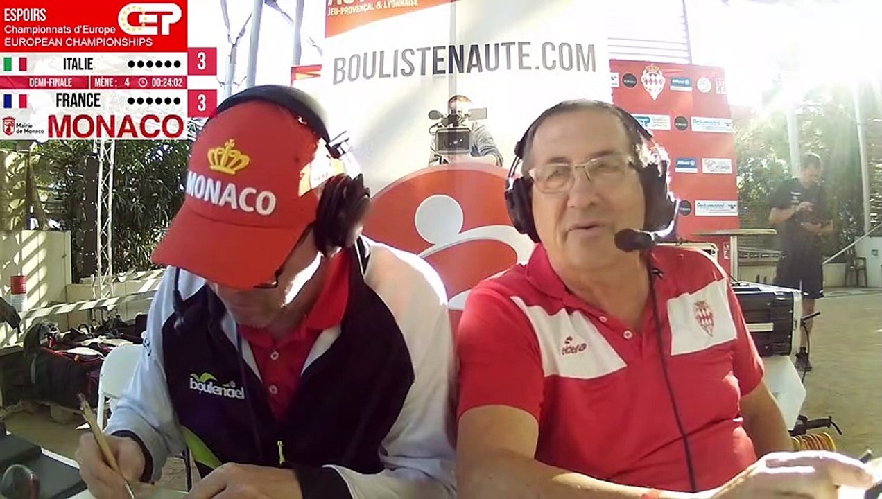 Demi-finales WebTV Monaco : Championnat d'Europe de pétanque Espoirs 2023