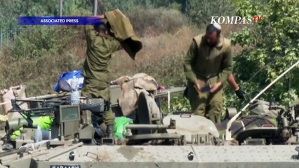 Download Video: Penampakan Tank Israel Berjejer di Perbatasan Lebanon