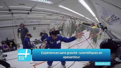 Expériences sans gravité : scientifiques en apesanteur.