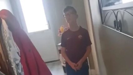 Mom is impressed and grateful after 10 y/o son surprises her by cleaning her room