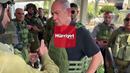 İsrail Başbakanı Netanyahu Gazze sınırında
