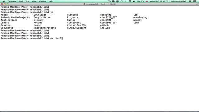 Mac Computer TERMINAL Commands - Tutorial 11 | Moving Files