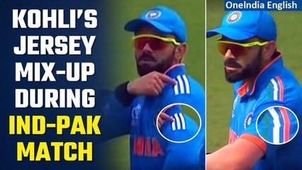 Virat Kohli's Jersey Mix-Up: A Lighter Moment in World Cup 2023 | Ind vs Pak | Oneindia News