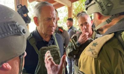 İsrail Başbakanı Netanyahu Gazze sınırında