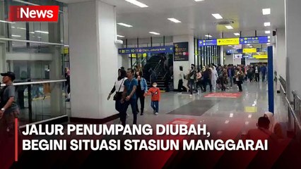Begini Kondisi Stasiun Manggarai Hari Pertama Jalur Arus Penumpang Diubah