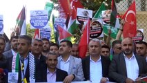 Şırnak ve Mardin'de İsrail'i protesto eden sivil toplum kuruluşları Filistin'e destek çağrısı yaptı