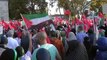 Fatih'te Filistin'e Destek Yürüyüşü Düzenlendi