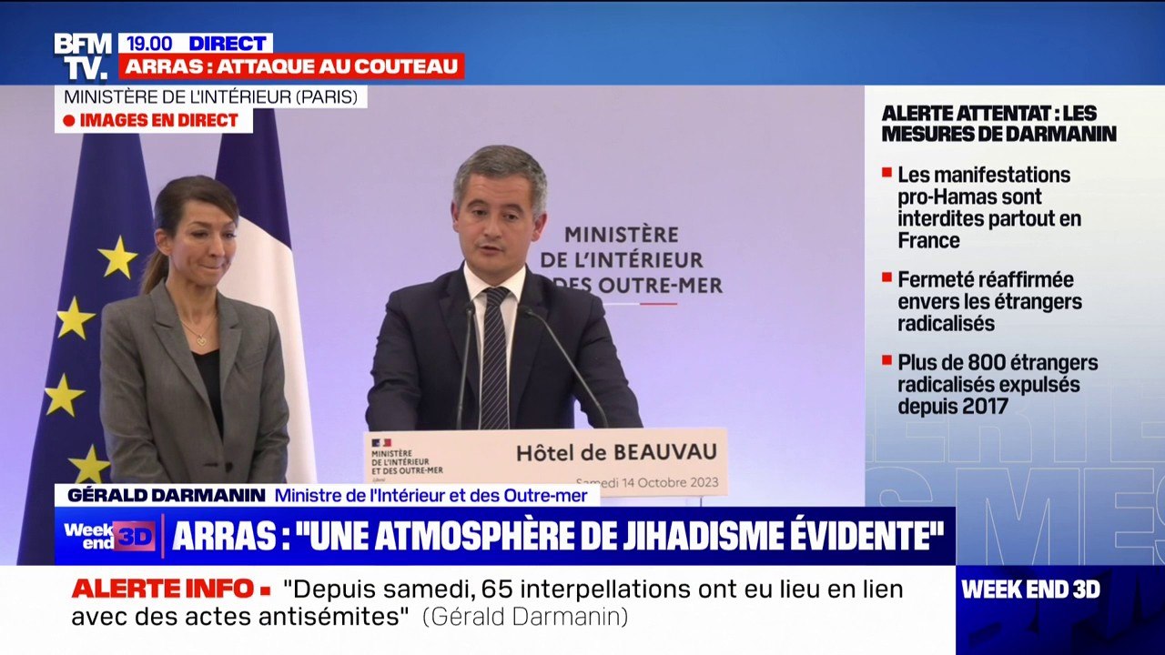 Gérald Darmanin: "Il y a une petite soixantaine de fichés S de nationalité russe (...) la consigne est toujours de continuer ces expulsions"
