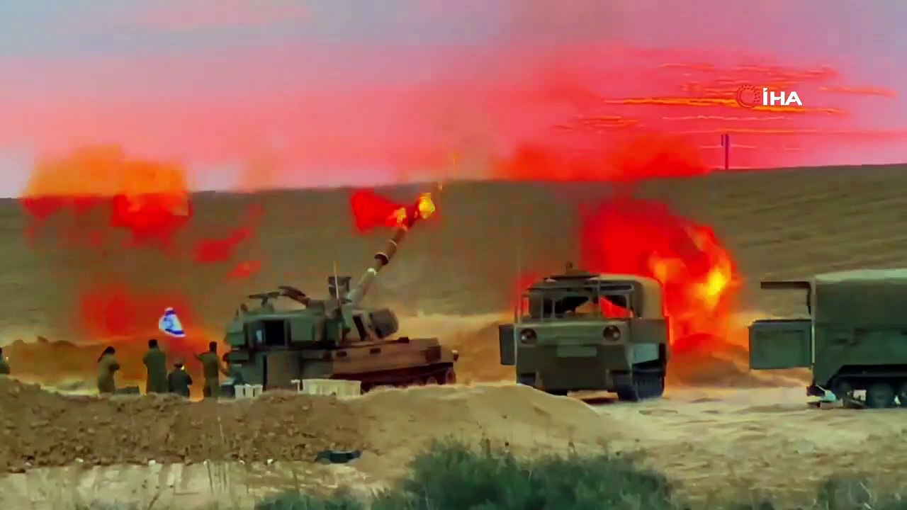 Les tirs d'artillerie israéliens sur Gaza ont été filmés