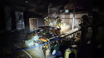 경북 상주 주택 창고에서 불...주민 1명 부상 / YTN