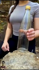 Camping in Forest #girl #forest #alone