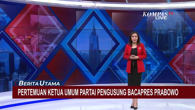Momen Ketua Umum Partai Pengusung Bacapres Prabowo Datang di Kertanegara