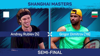 Rublev reaches Shanghai final with straight sets win over Dimitrov