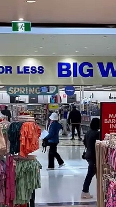 Man Damages Signs at Melbourne Kmart