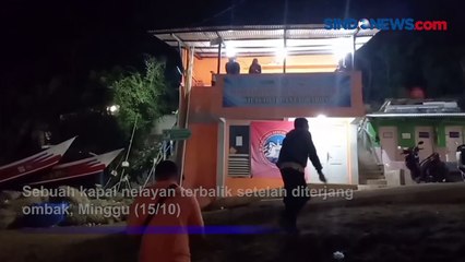 Perahu Nelayan Gunungkidul Terbalik Dihantam Ombak, 1 Orang Tewas