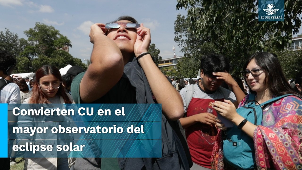 Por eclipse solar, disfrutan en la UNAM “picnic...