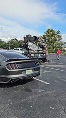 Driver Defies the Laws of Gravity