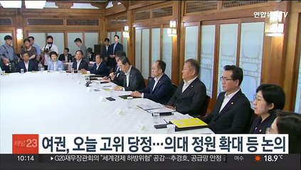 여권, 오늘 고위 당정…의대 정원 확대 등 논의