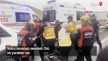 Sivas'ta yolcu otobüsü devrildi: Ölü ve yaralılar var