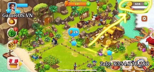 Làm sao để kiếm Tiền trong Adventure Bay iOS