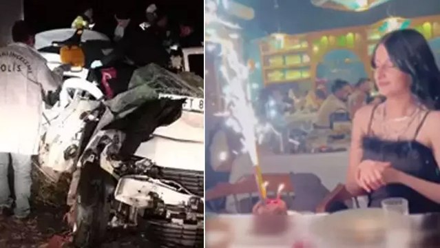 Bursa'daki trafik kazasında, yeni yaşını kutlayan Eda Nur ile 2 arkadaşı öldü