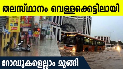 ഒറ്റ മഴയില്‍ തലസ്ഥാനം മുങ്ങി; പല  വീടുകളും വെള്ളക്കെട്ടില്‍; ടെക്കികളും പെട്ട്
