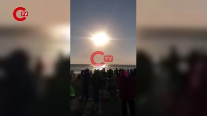 Şili de güneş tutulması...