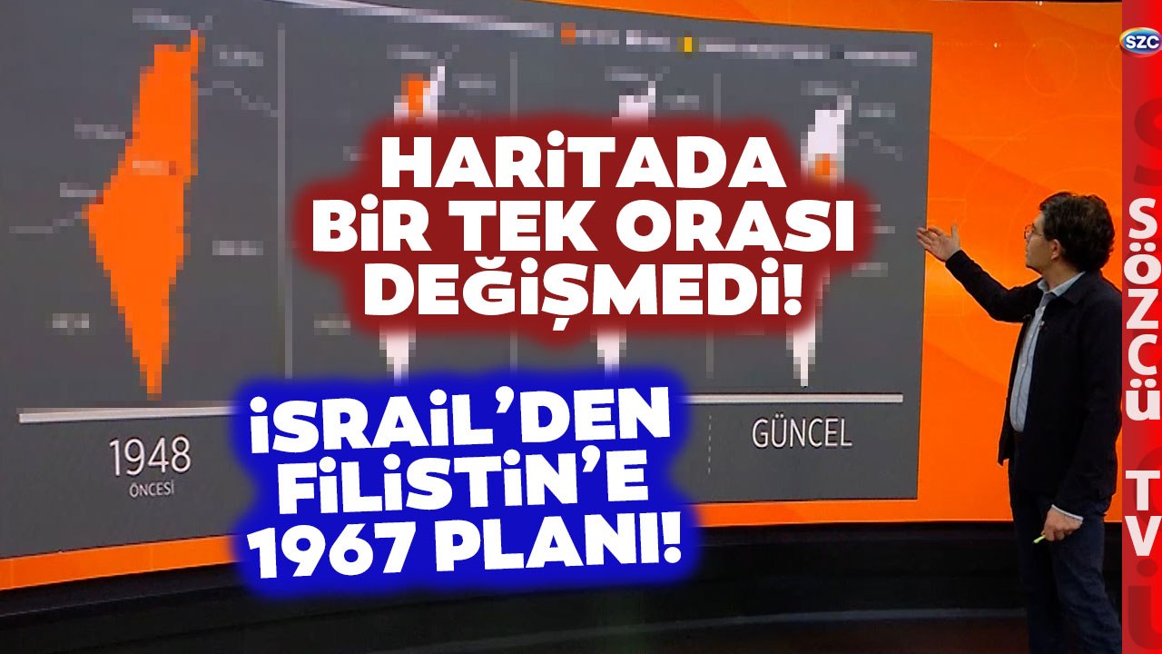İsrail Filistin Haritasında Bir Tek Orası Değişmedi! İsrail'in İntikam Gibi 1967 Planı