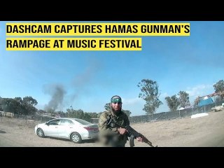 Dashcam Captures Hamas Gunman's Rampage at Music Festival