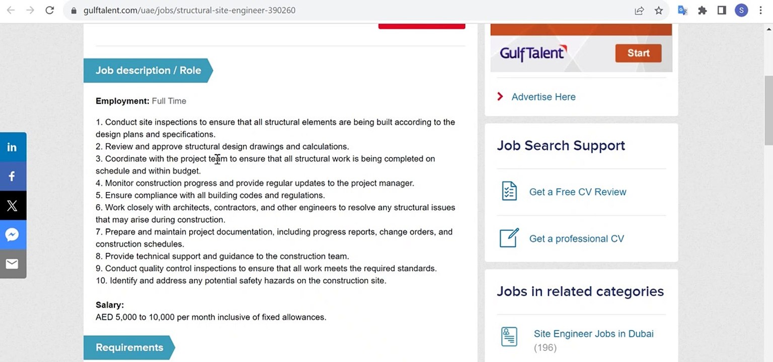 Civil Engineering Jobs in Dubai UAE - Structural Site Engineer - JOBS IN DUBAI