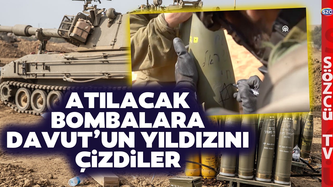 Kara Harekatında Son Durum! İsrail Ordusu Atılacak Bombalara Davut'un Yıldızını Çiziyor