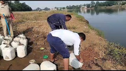 192 लीटर शराब, 800 किलो महुआ लाहन किया नष्ट