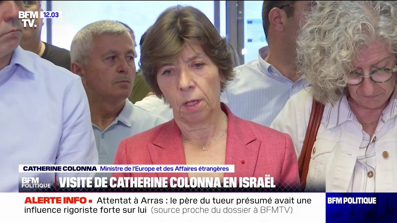 Catherine Colonna: "La France fait tout pour leur rendre leurs proches" à propos des familles de Français portés disparus