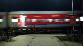 Indian Trains at night time - Diesel Engine