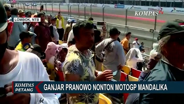 Ganjar Pranowo Bersama Keluarga Nonton MotoGP di Sirkuit Mandalika