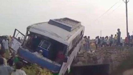 श्योपुर: दो निजी कंपनी की यात्री बसें आमने सामने से टकराई