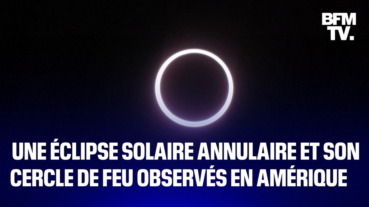 Une éclipse solaire annulaire et son "cercle de feu" observés en Amérique