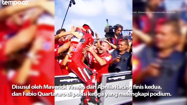 MotoGP Mandalika 2023 Francesco Bagnaia Menang, Sukses Hadapi Tekanan