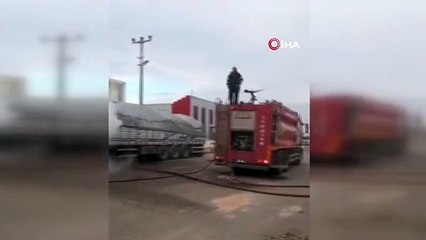 Aksaray'da Patates Yüklü Tırın Kupası Yanarak Küle Döndü