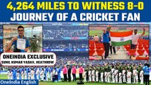 India vs Pakistan: Sunil Kumar, die hard cricket fan travels from Heathrow to Ahmedabad | Oneindia